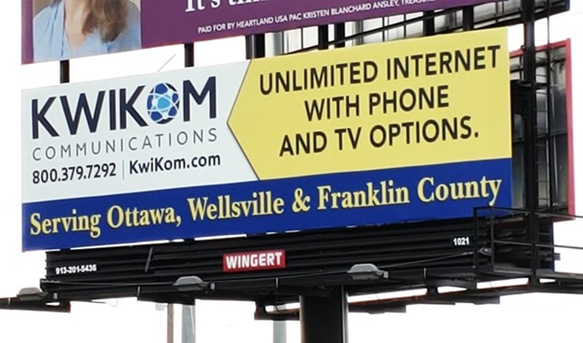 KwiKom Communications billboard 