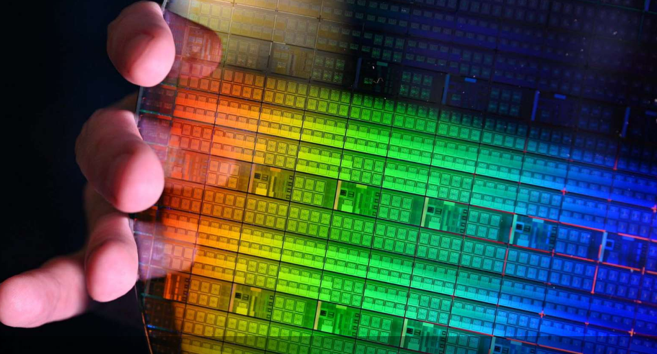 Intel qubit silicon wafer