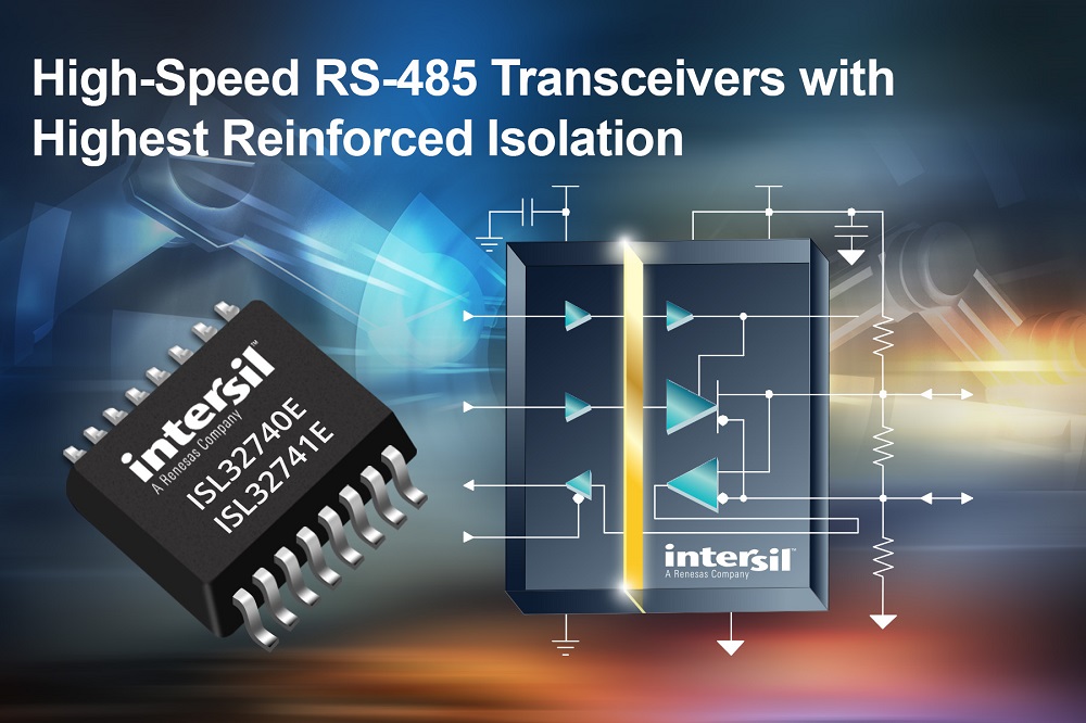 Intersils isolated RS-485 differential bus transceivers 