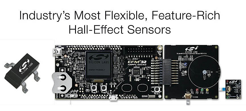 Silicon Labs Hall-Effect switch and position sensors
