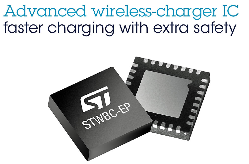 STMicro wireless charging chip STWBC-EP 