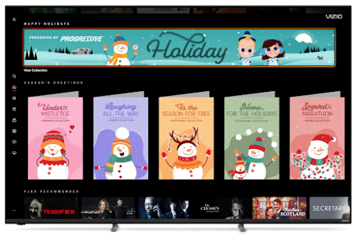 Vizio home screen holiday activation