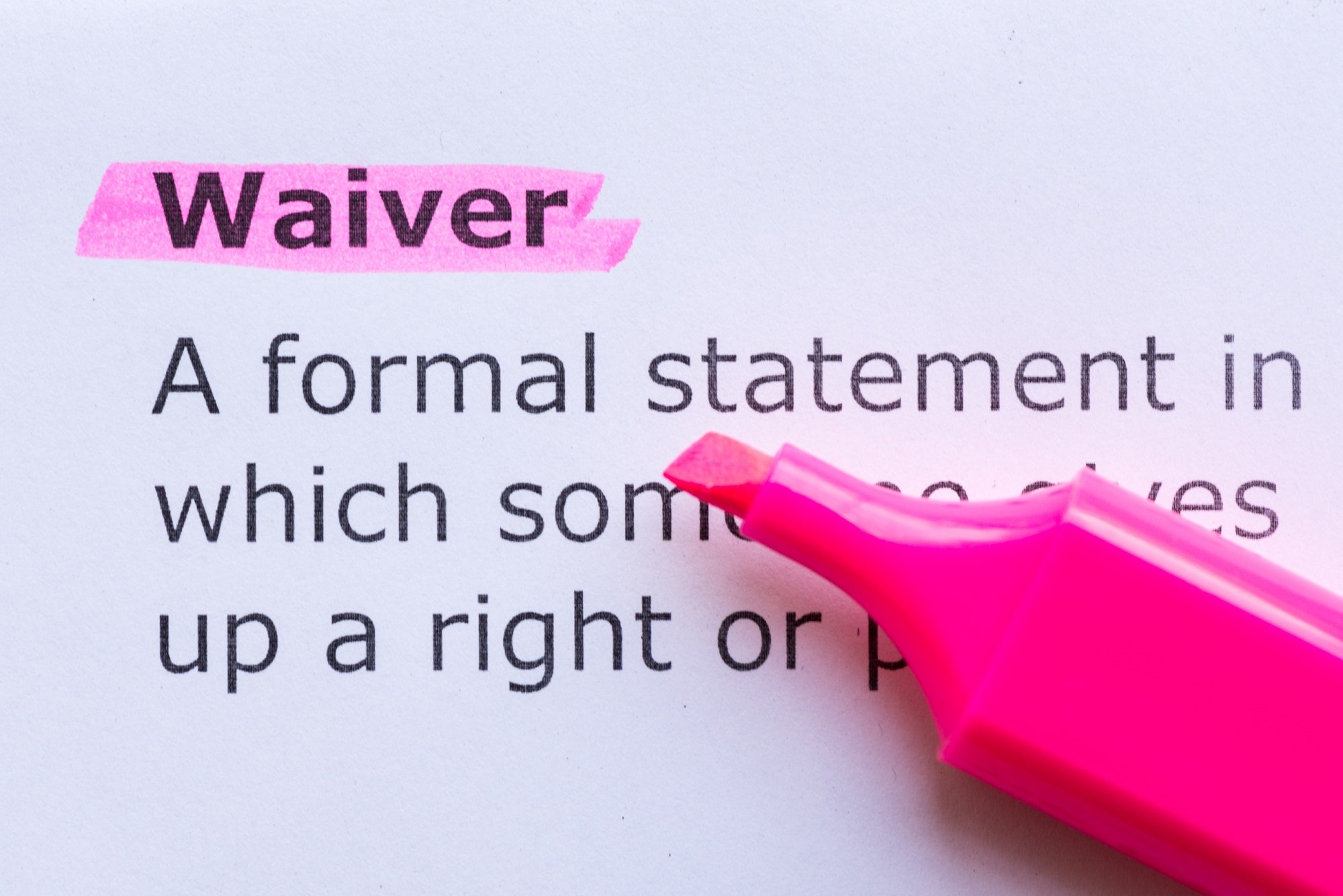 Waiver definition