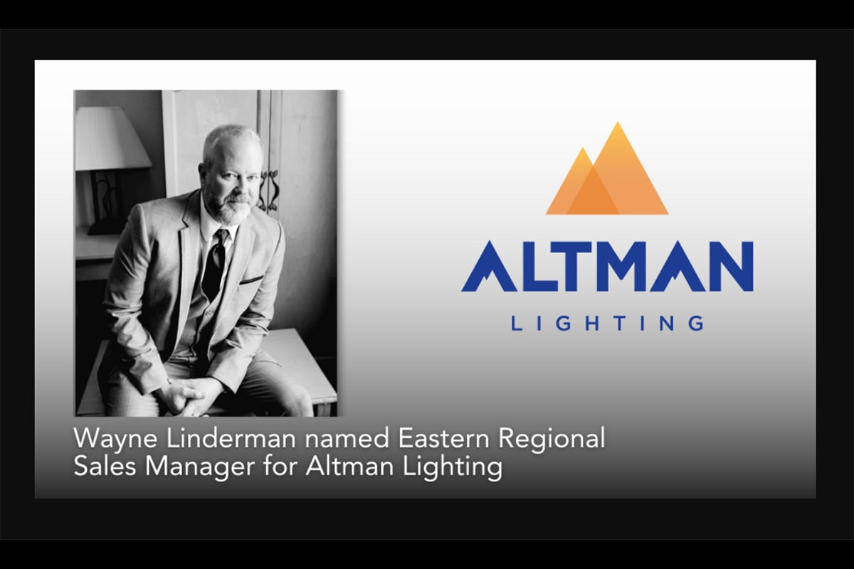 Wayne Linderman Eastern Regional Sales Manager Altman Lighting