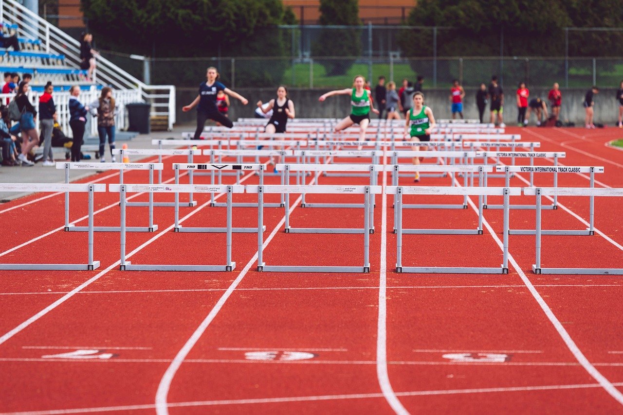 hurdles to jump