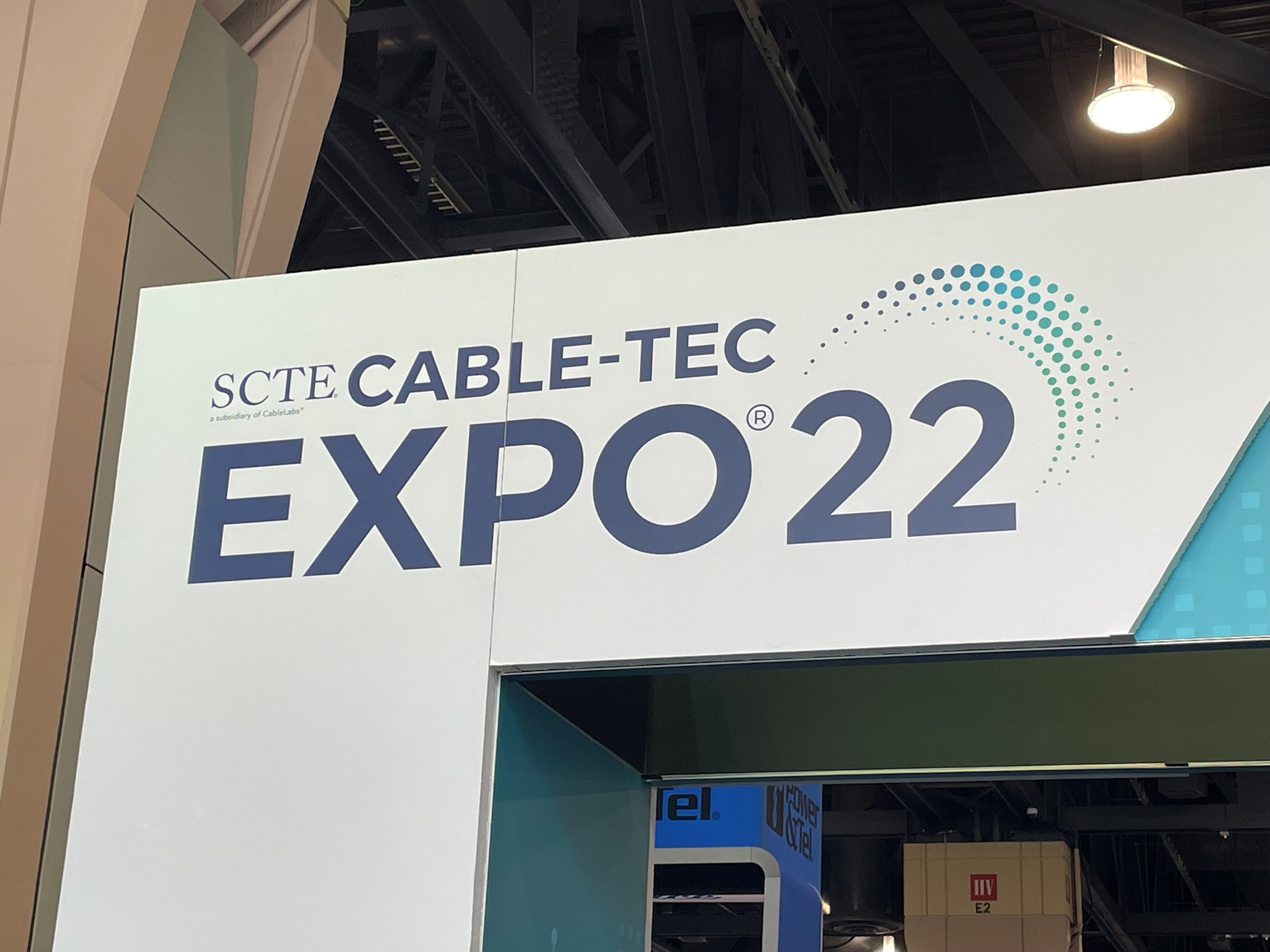 SCTE cable tec expo 2022 signage