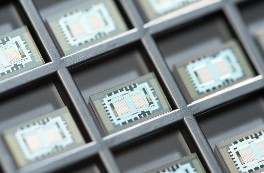images of repeated microchips
