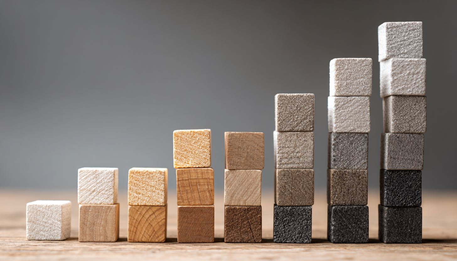 stack of building blocks