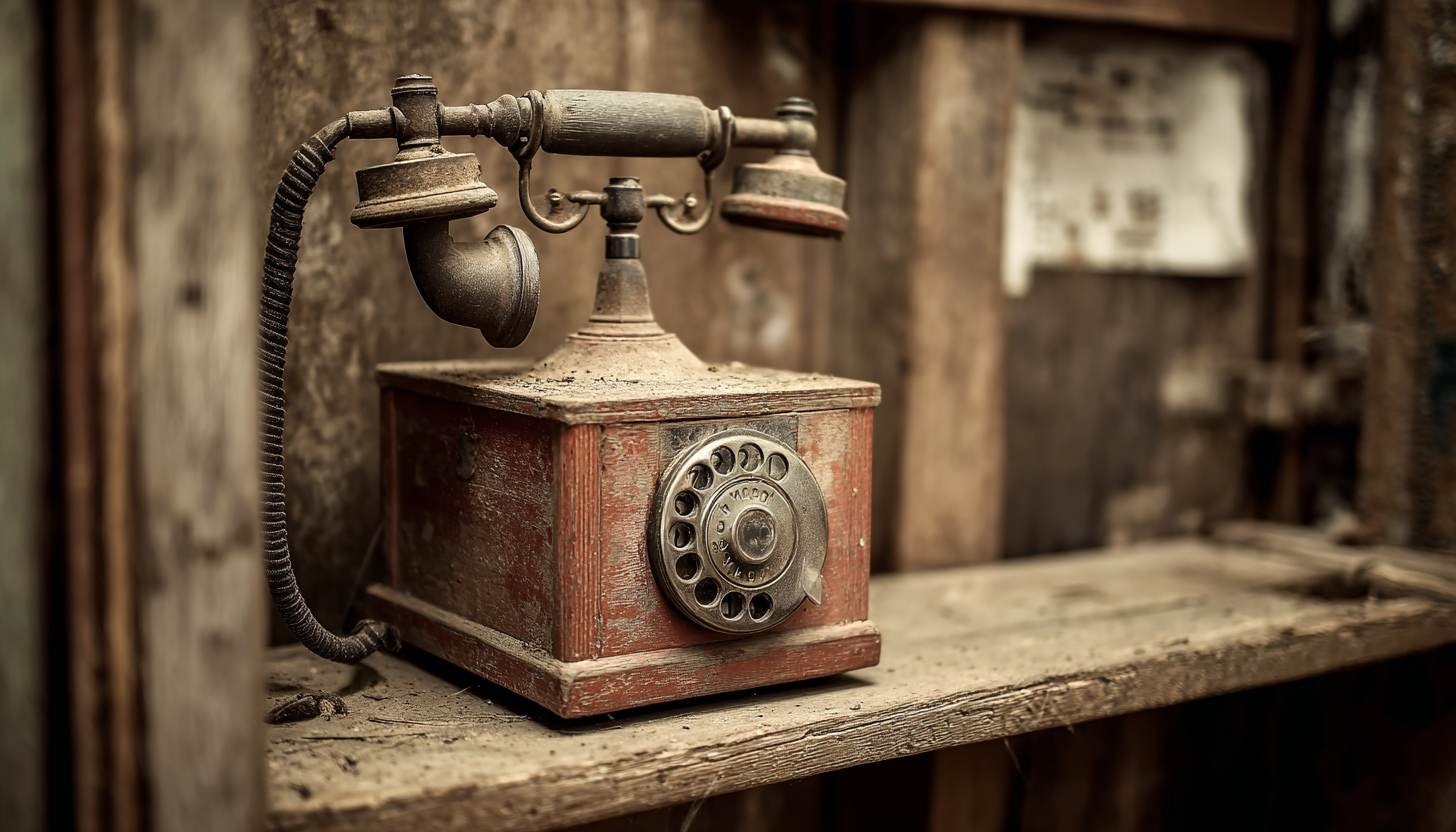 old fashioned telephone