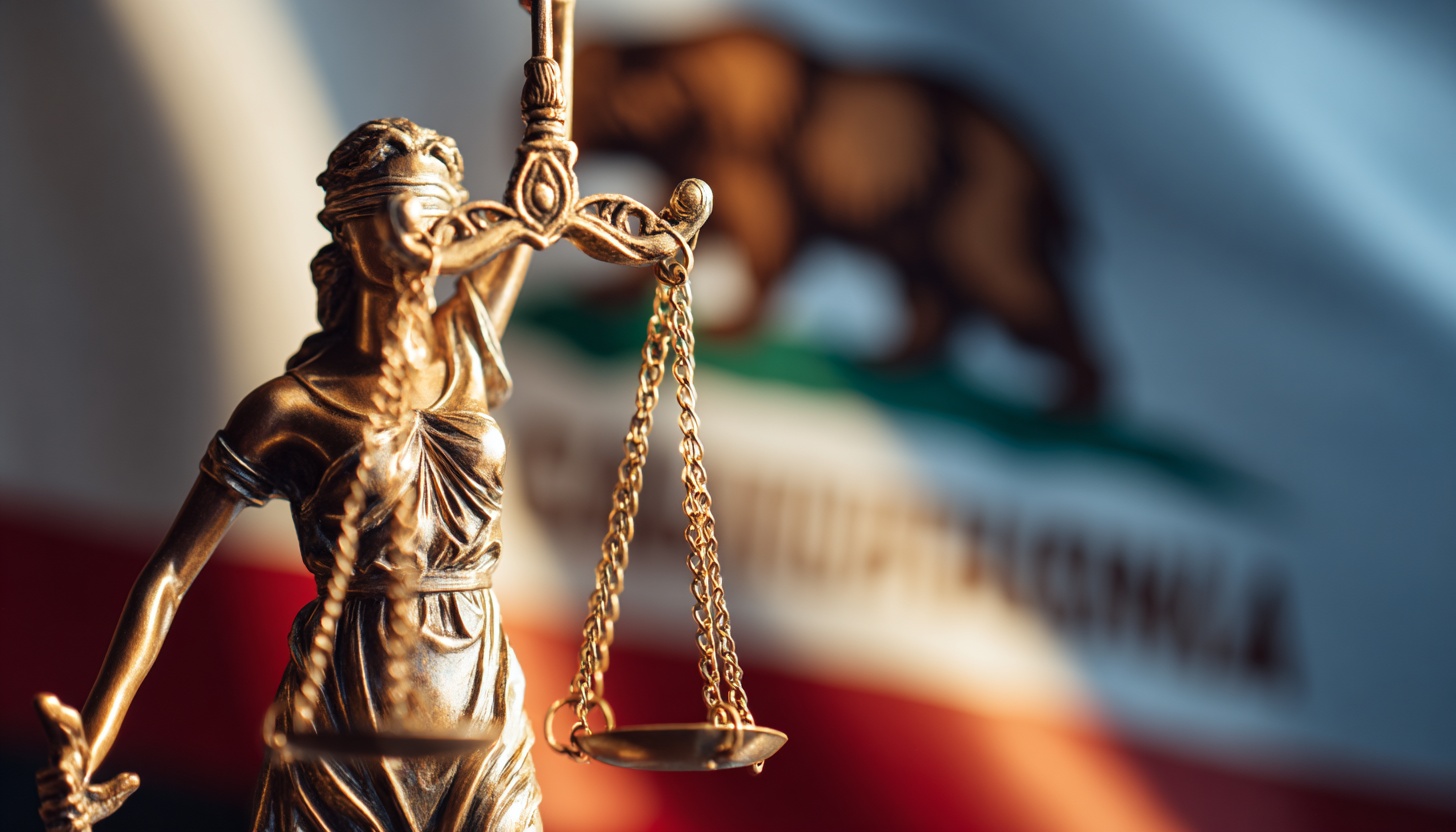California scales of justice