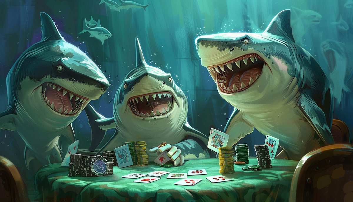 sharks playing poker WISPs
