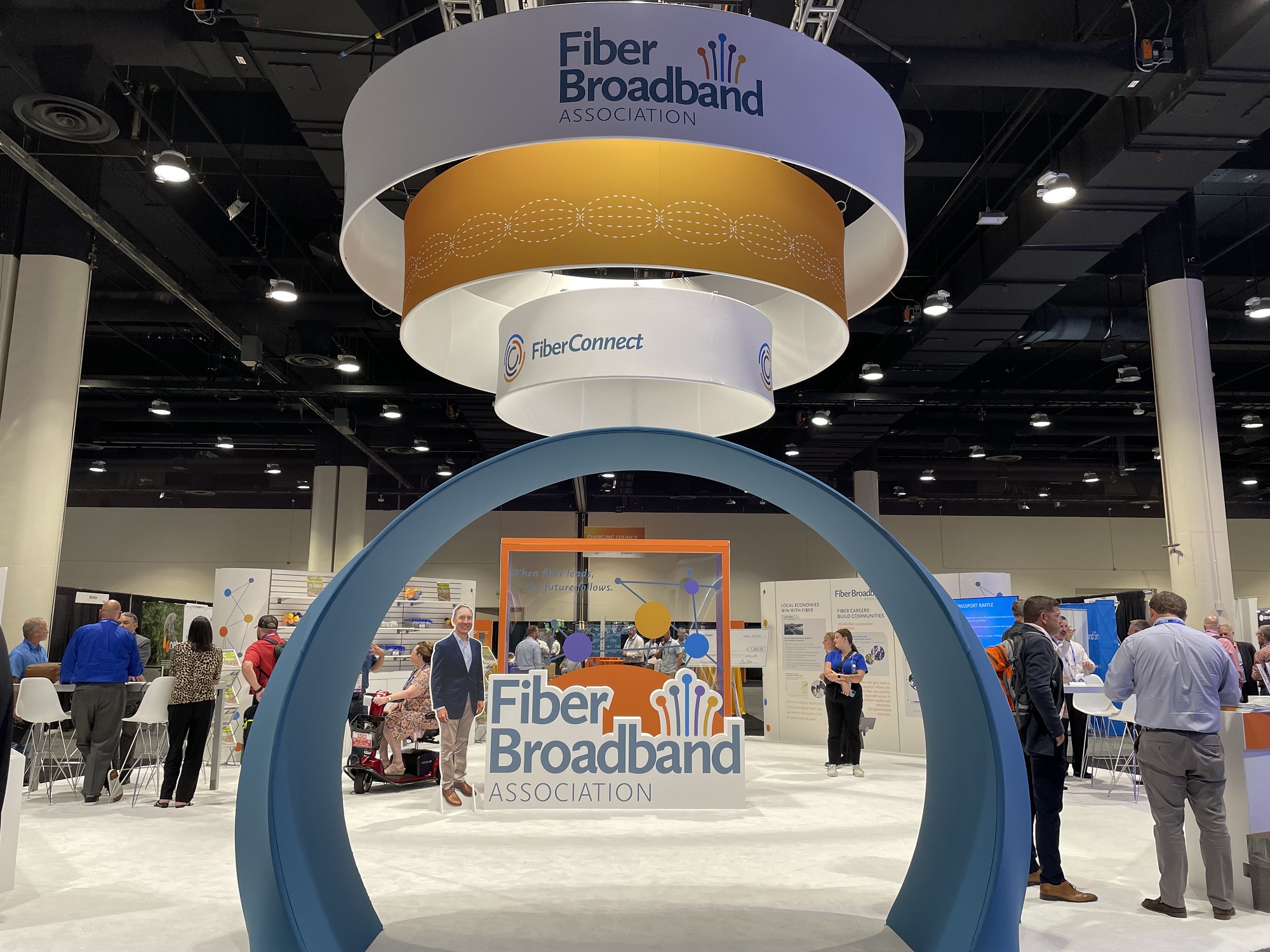 Fiber connect 2023 show floor display