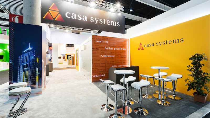 Casa Systems Mobile World Congress booth