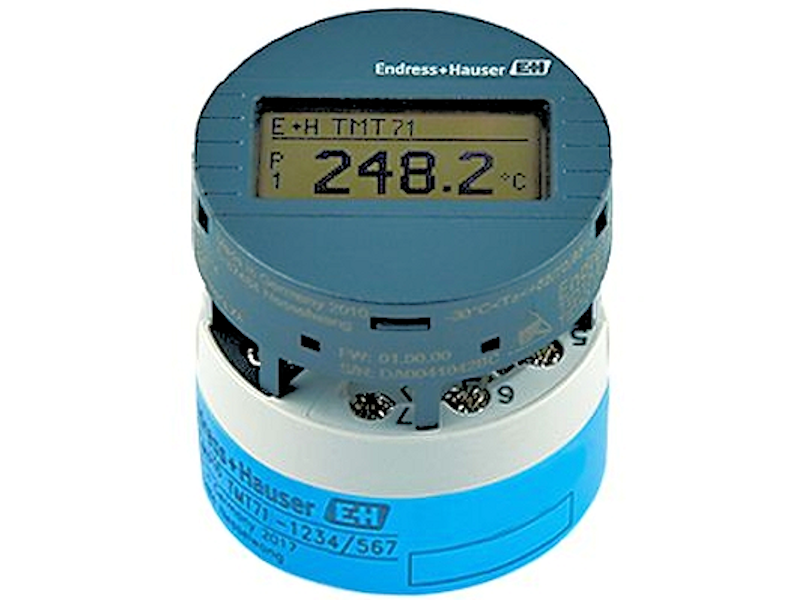 EndressHausers iTEMP TMT71 and TMT72 single-channel temperature transmitters are available with an integrated Bluetooth i