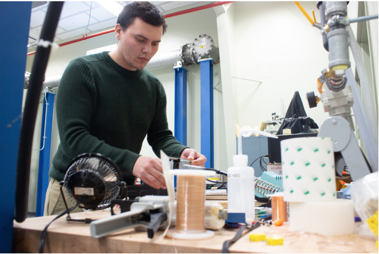 Penn State student develops gas turbine sensors