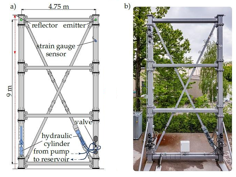 A camera-based method can detect small displacements in high-rise buildings bridges and other large structures with the aim 