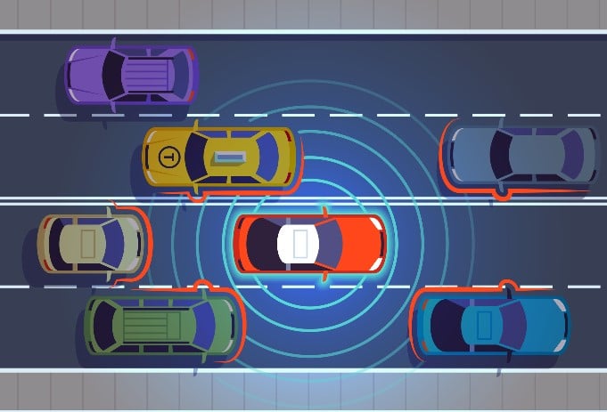 level 3 autonomy in vehicles illo