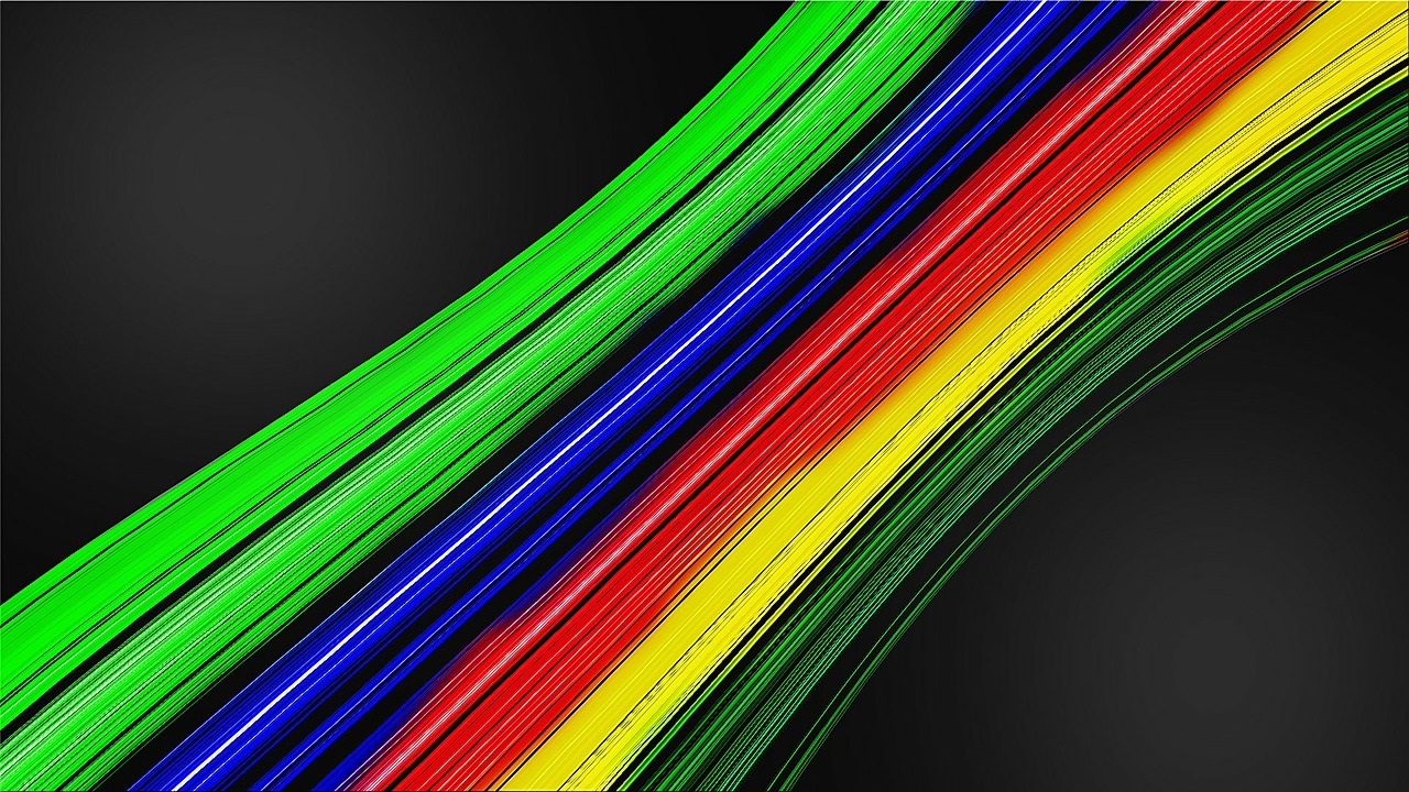 fiber optic cable colorful