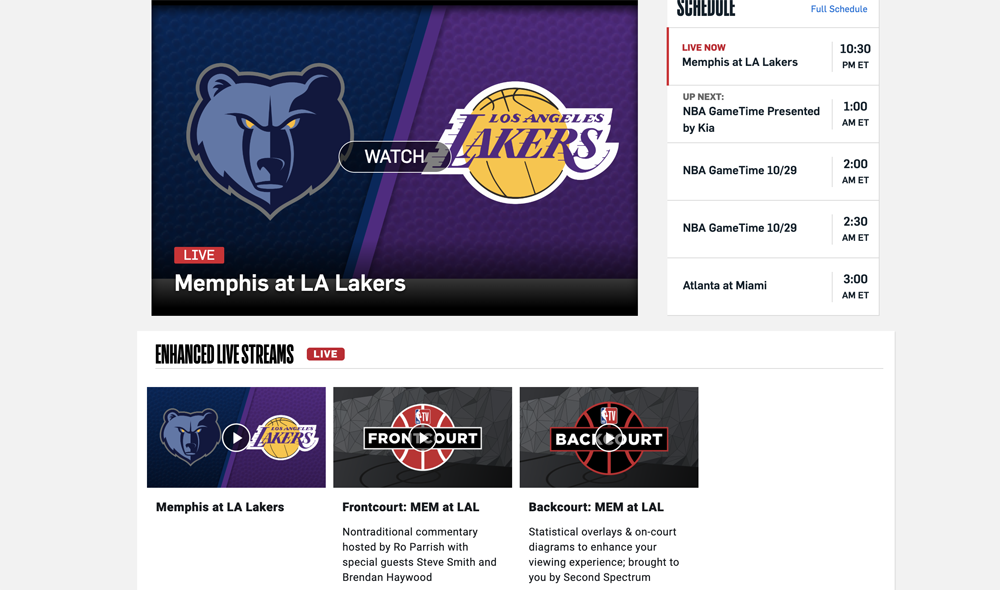 NBA TV officially launches as $7/month direct-to-consumer service