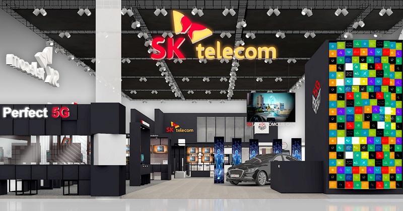 SK Telecom booth at MWC18