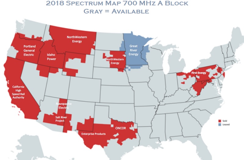 Access Spectrum 700 MHz map Access Spectrum