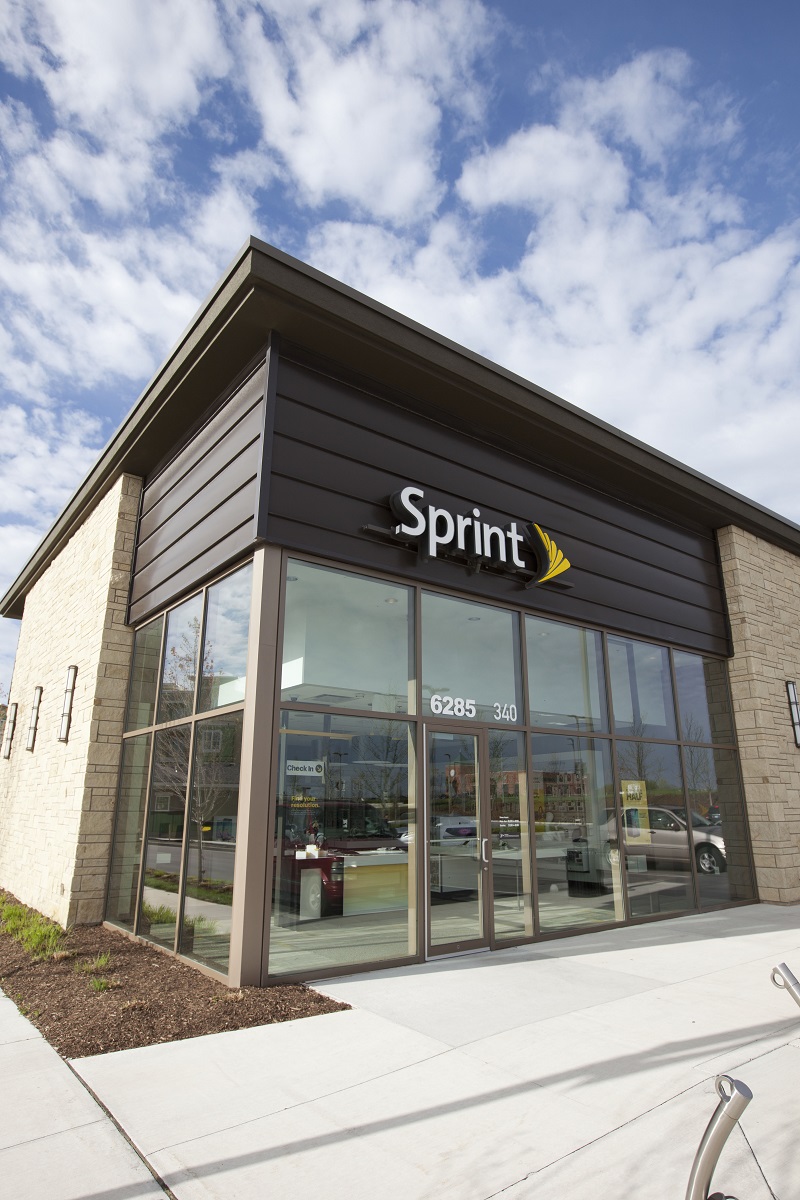 Sprint store with new logo use this