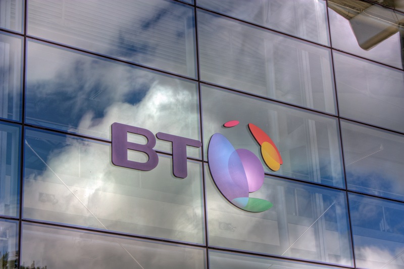BT logo building