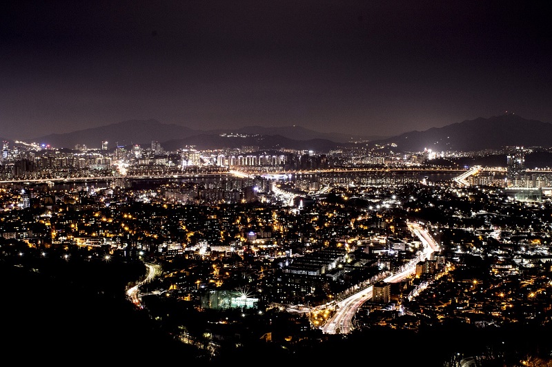 City at Night SOuth Korea