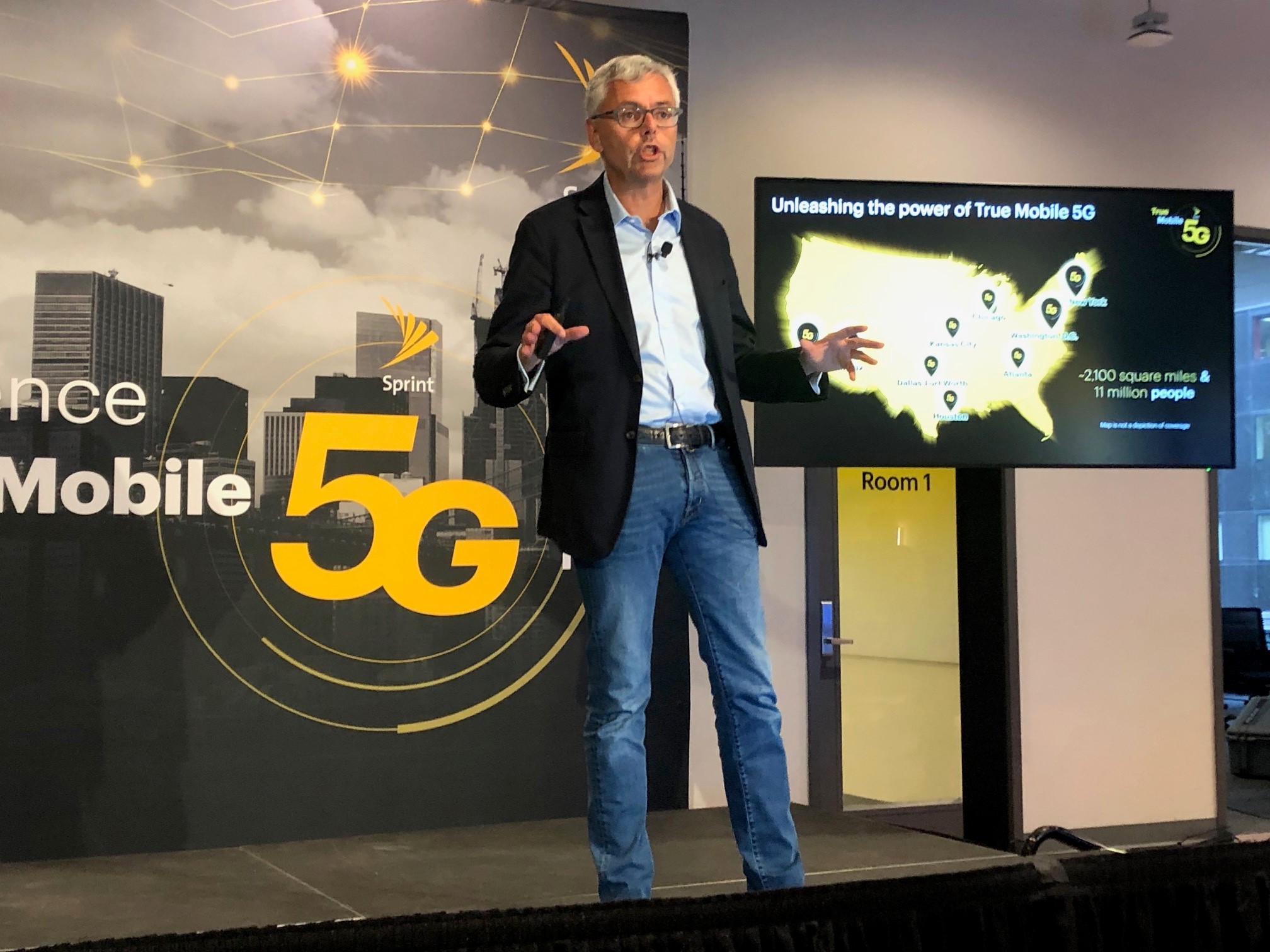 Sprint CEO Michel Combes 5G NYC
