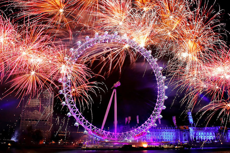 fireworks in London