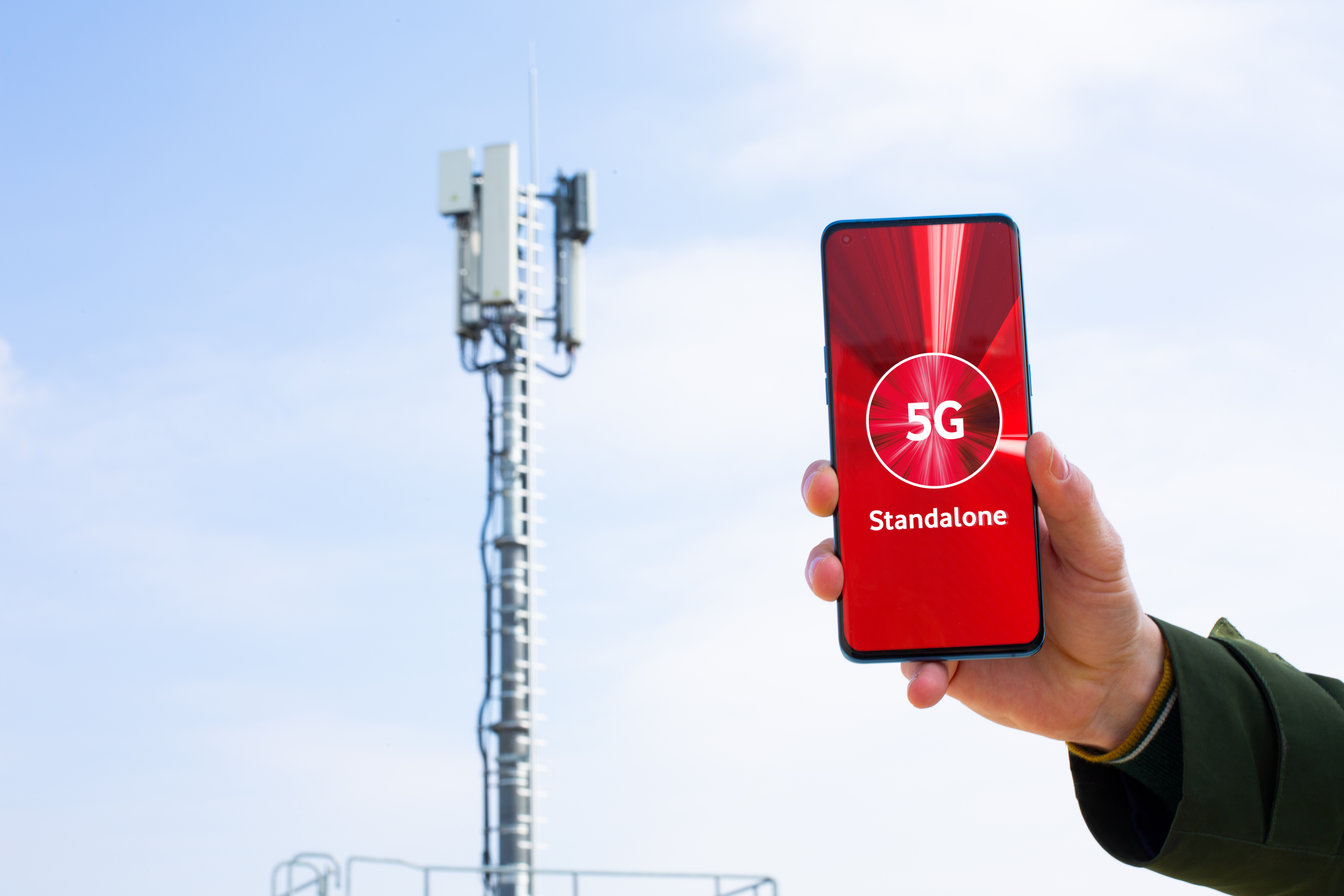 5G 기지국 장비와 네트워크 연결