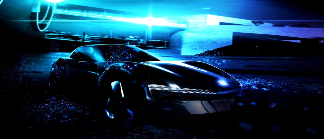 teaser image of Ronin GT sports car from Fisker