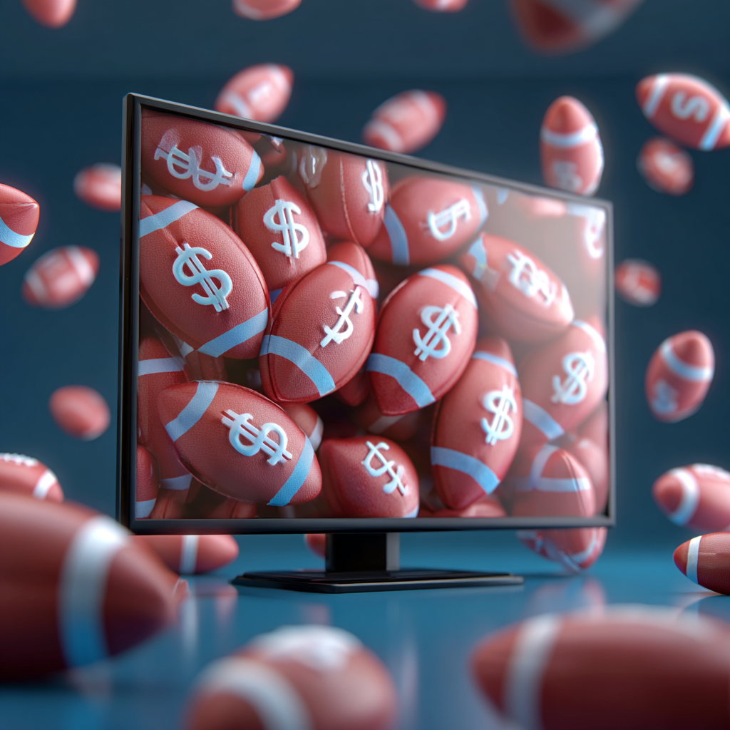 football dollar sign money smart TV