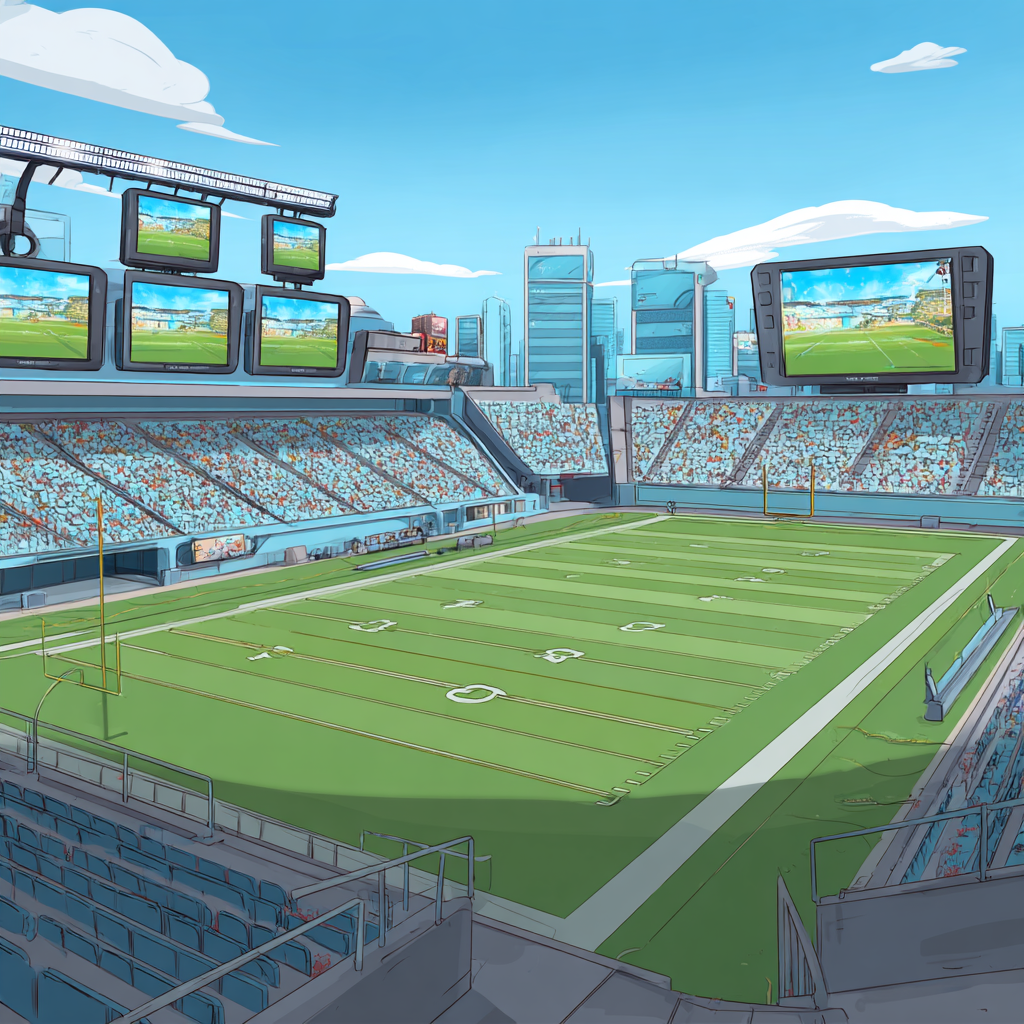 football stadium smart TVs