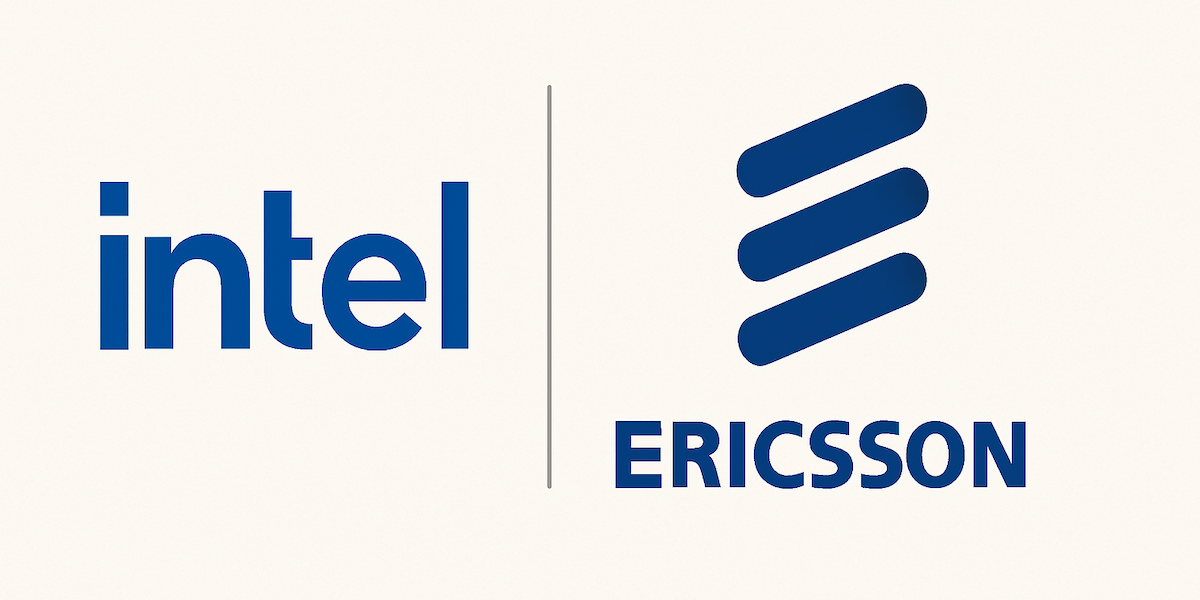 Intel and Ericsson logos created by ChatGPT