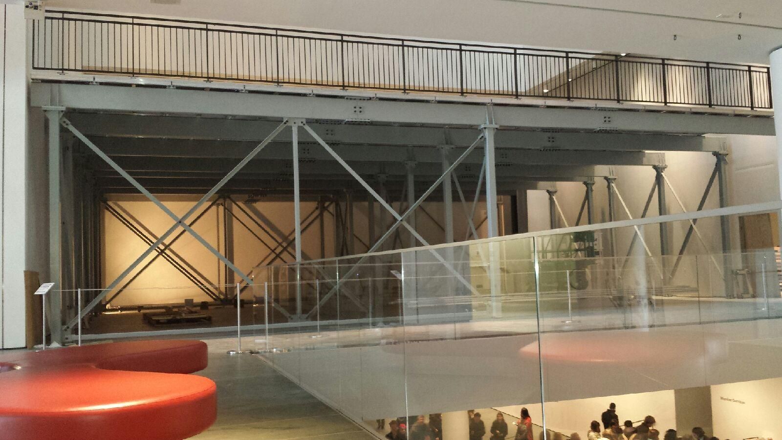 Staging Concepts SC90 platforms bridge supports and IBC guardrails at the Museum of Modern Art