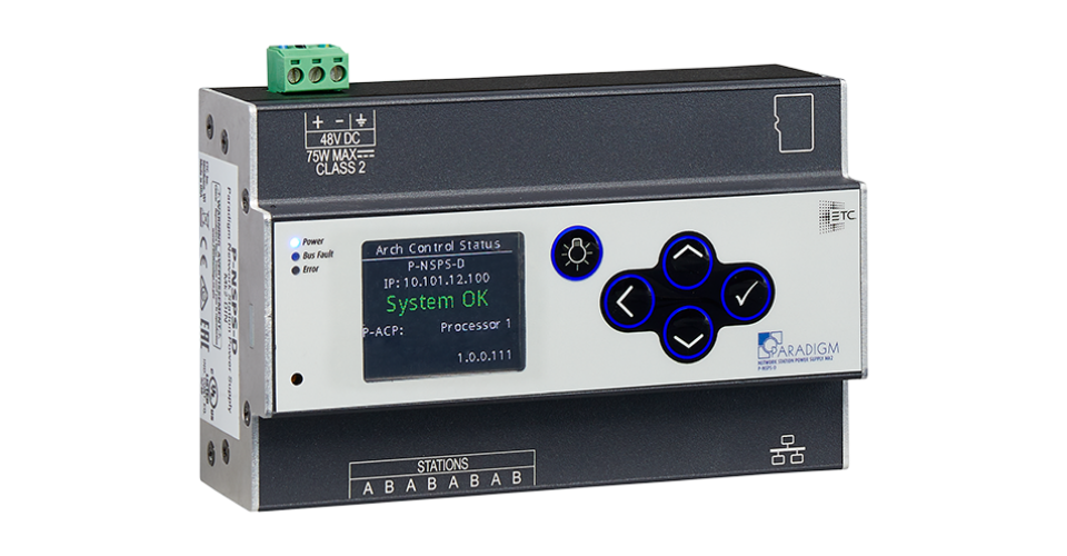 ETCs new Network Station Power Supply expands the reach of each Paradigm processor by connecting to a Paradigm processor o