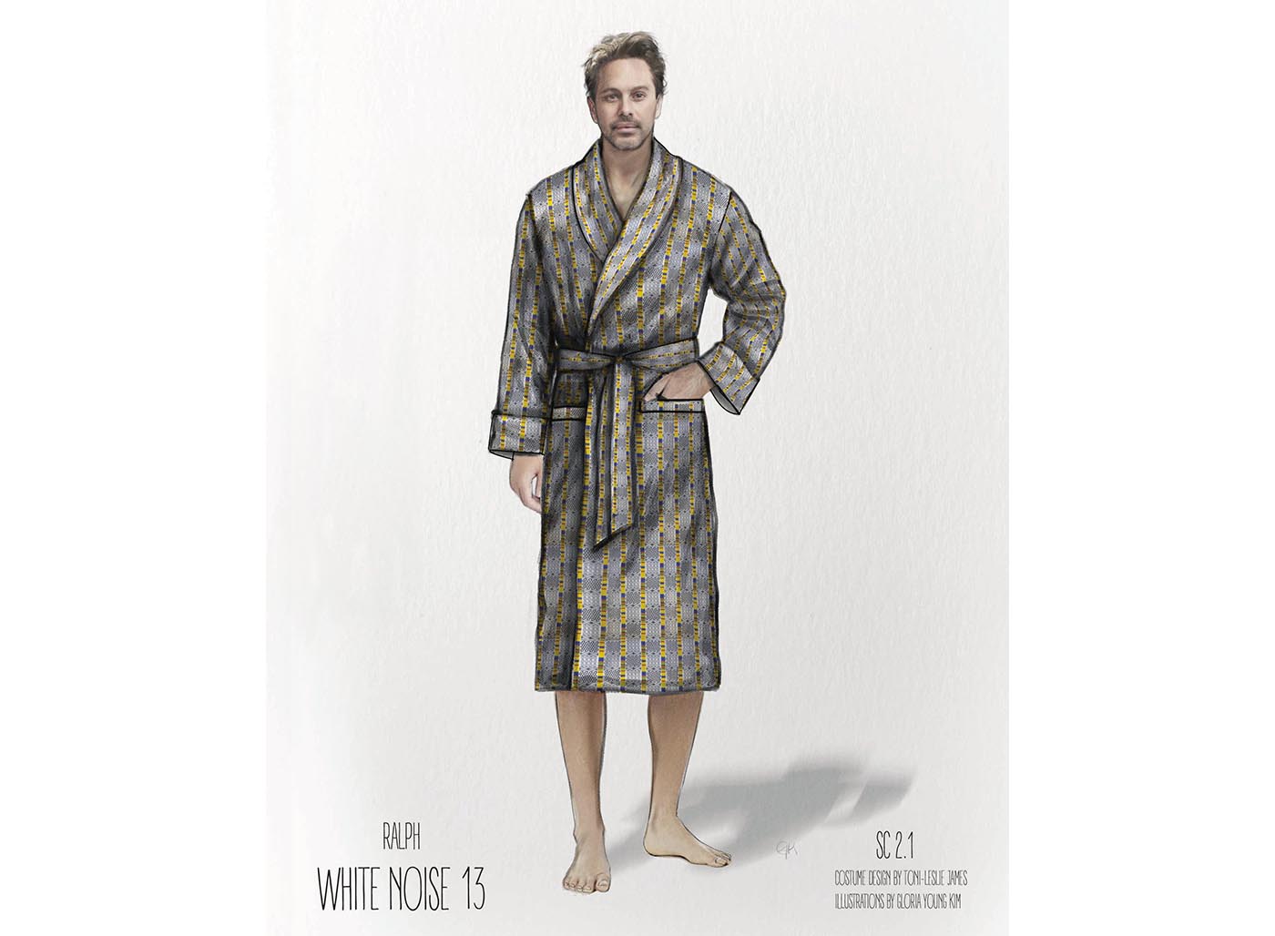 Costume sketch for Ralph in his robe