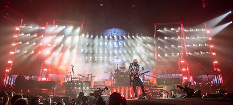 stage design and lighting design for Queen + Adam Lambert Tour