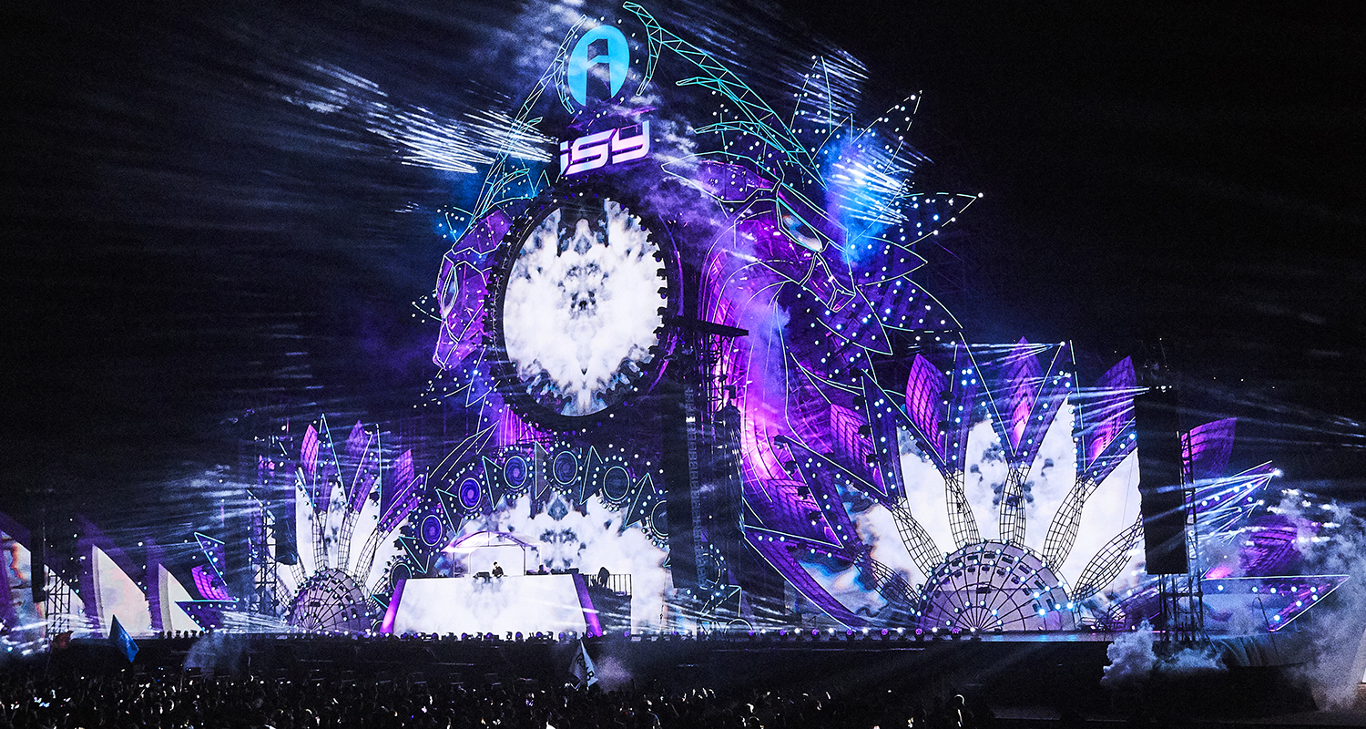 ISY Music Festival stage designed by ATOMIC