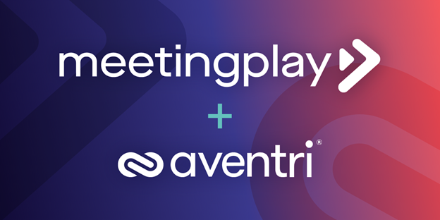 MeetingPlay and Aventri logos