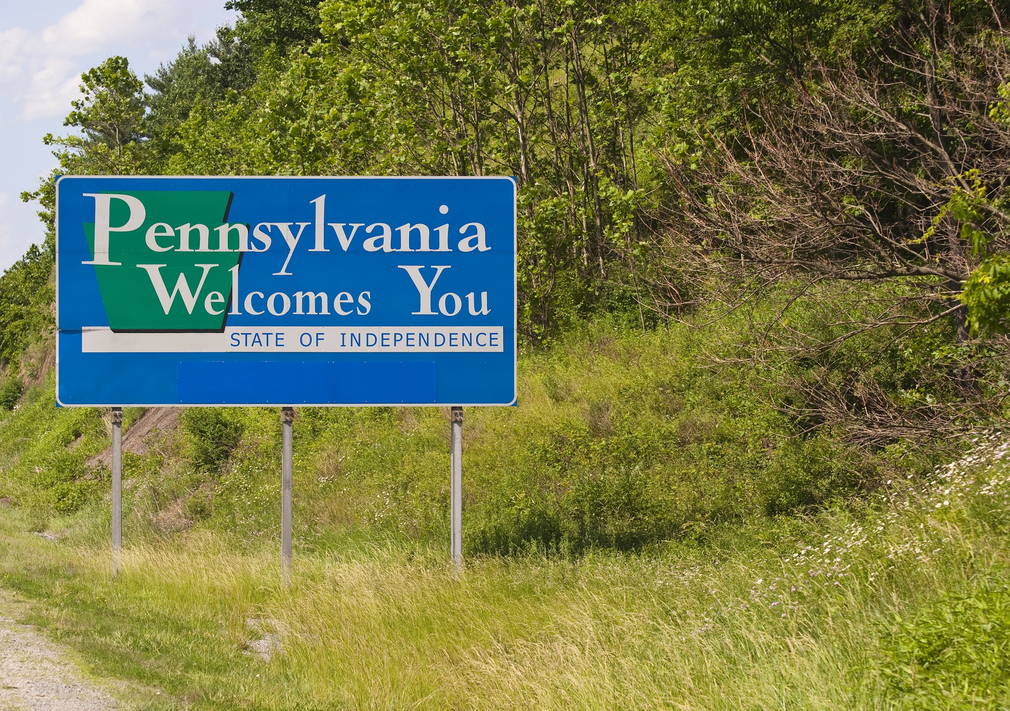 pennsylvania welcome sign