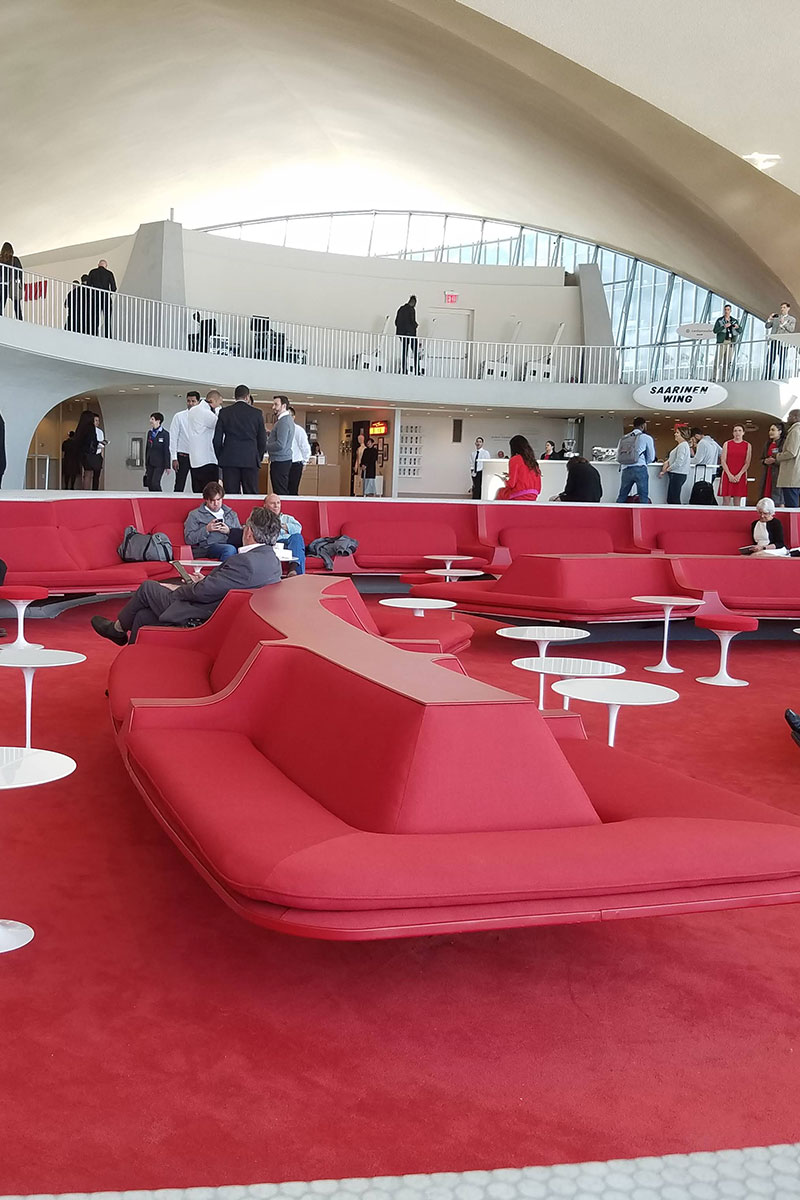 The TWA Hotel is the product of a long-running restoration of the airports historic TWA terminal buildingPhoto by Jena 