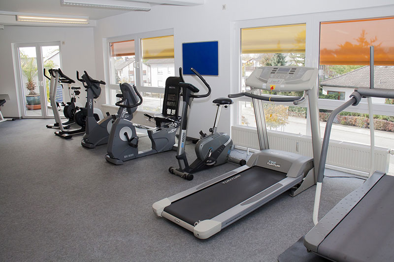 Treadmills in a gym
