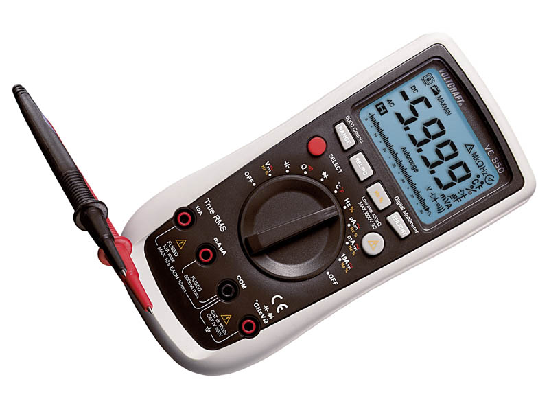 Voltcraft VC830 VC850 and VC870 hand-held digital multimeters