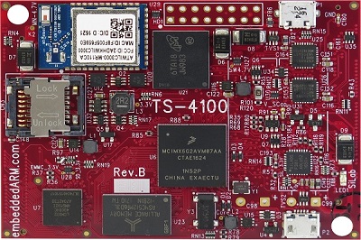 TS-4100 computer on module COM powered by NXP iMX6 UL processor features single ARM Cortex A7 core