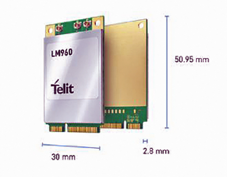 LM960 full-size PCI Express Mini Card mPCIe