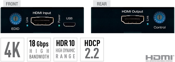 Key Digitals KD-FIX418 is a compact HDMI correction device for 18G HDMI video signals