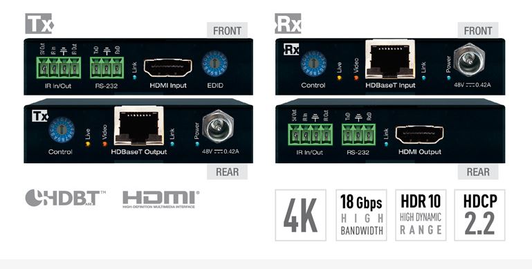 Key Digital KD-X444L HDMI 20 extender kit 