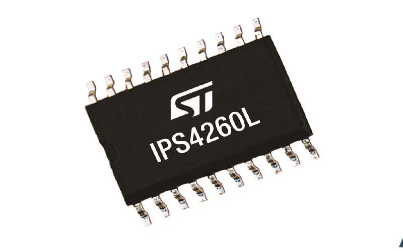 STMicroelectronics IPS4260L quad low-side intelligent power switch 